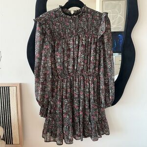 Bloomingdale’s Aqua Multicolor Floral dress